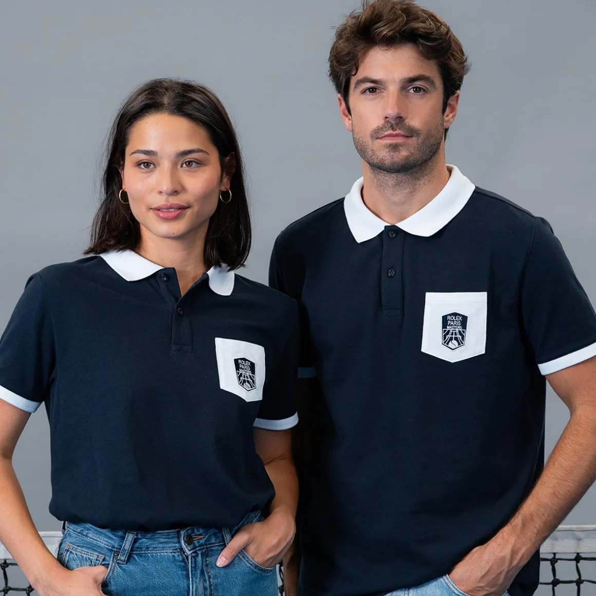 Roland-Garros Polos & Chemises | Polos-Polo unisexe Rolex Paris Masters - Marine