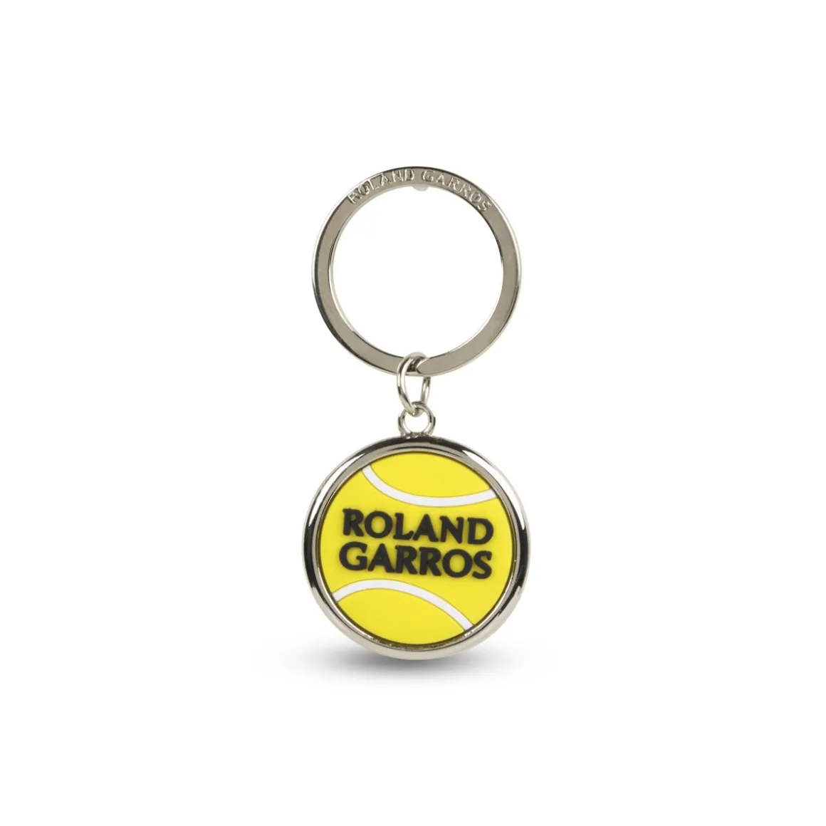Roland-Garros Porte Clés & Magnets-Porte clés balle de tennis en gomme - jaune