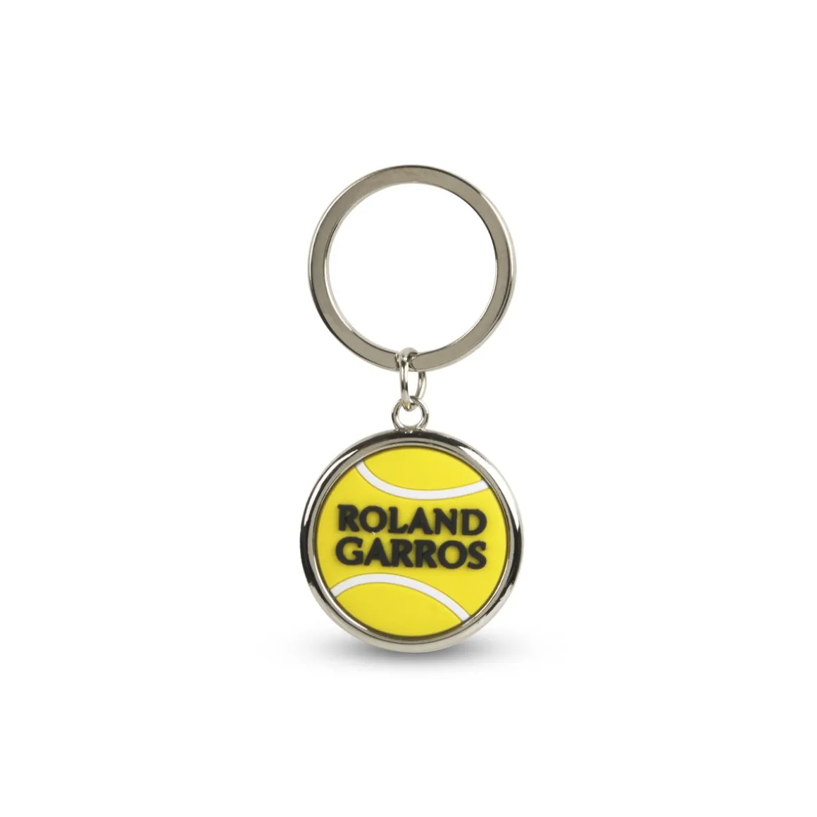 Roland-Garros Porte Clés & Magnets-Porte clés balle de tennis en gomme - jaune