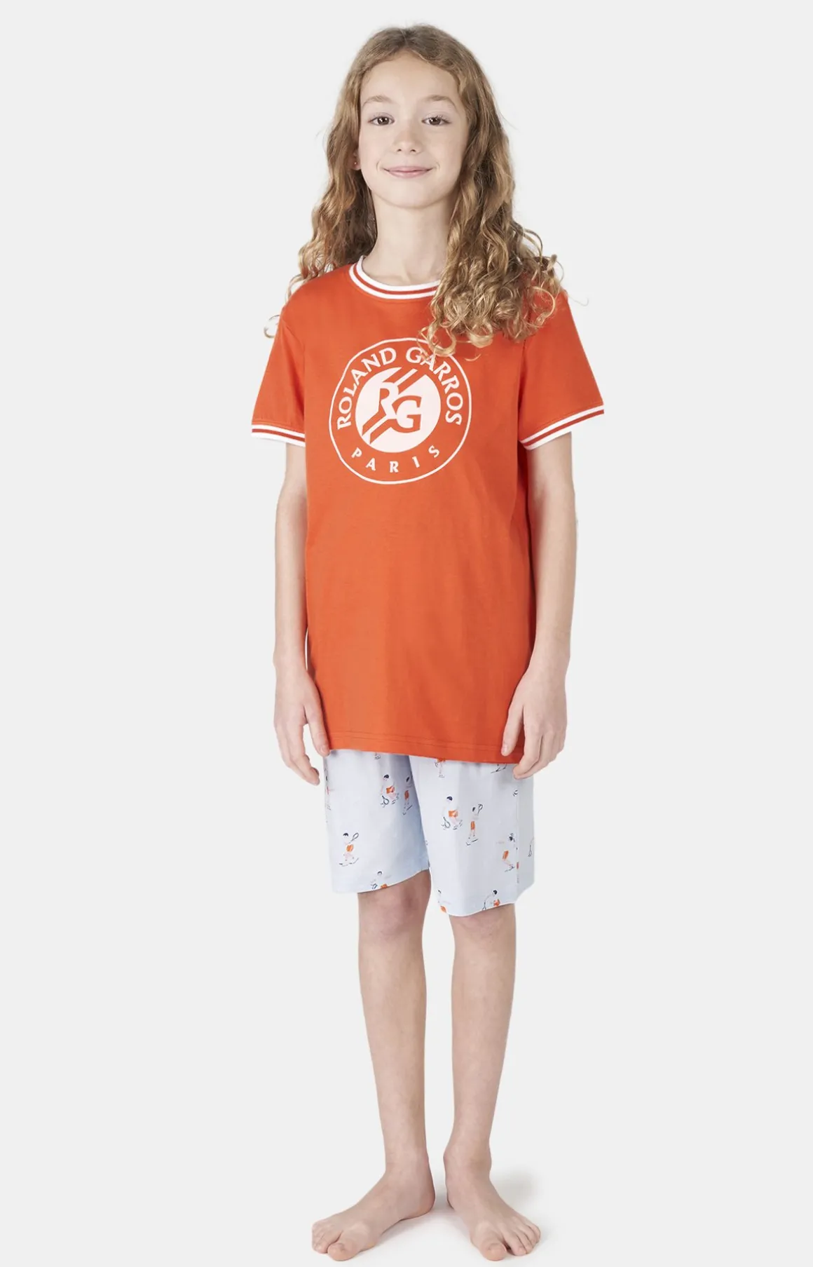 Roland-Garros Bas | Hauts-Pyjama court garçon Arthur x - Terre Battue
