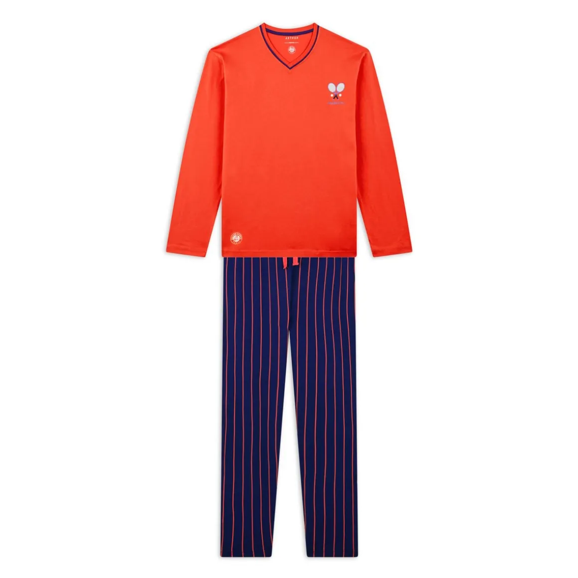 Roland-Garros T Shirts & Débardeurs | Pantalons & Shorts-Pyjama unisexe Arthur x - terre battue et marine