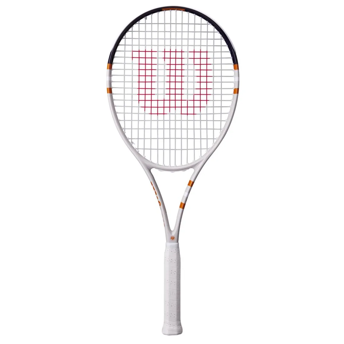 Roland-Garros Raquettes | Raquettes-Raquette de tennis Triumph Wilson x - Blanc et Terre Battue