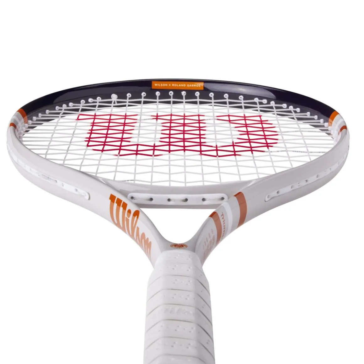 Roland-Garros Raquettes | Raquettes-Raquette de tennis Triumph Wilson x - Blanc et Terre Battue