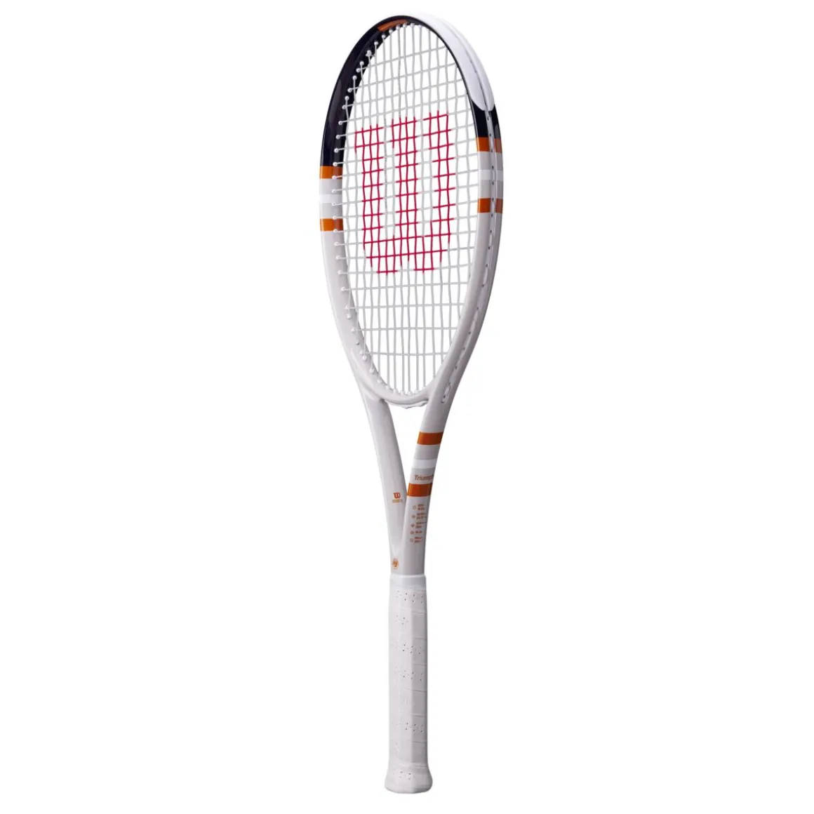 Roland-Garros Raquettes | Raquettes-Raquette de tennis Triumph Wilson x - Blanc et Terre Battue