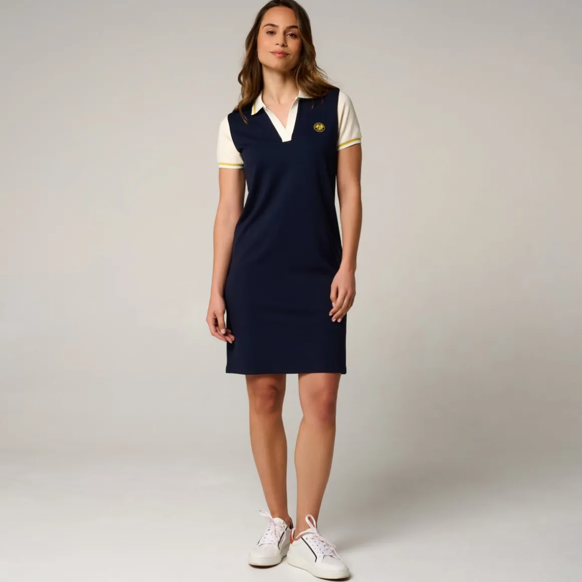 robe_heritage_femme_rolandgarros__marine_3.webp Roland-Garros Jupes, Robes & Pantalons-Robe Heritage femme - Marine