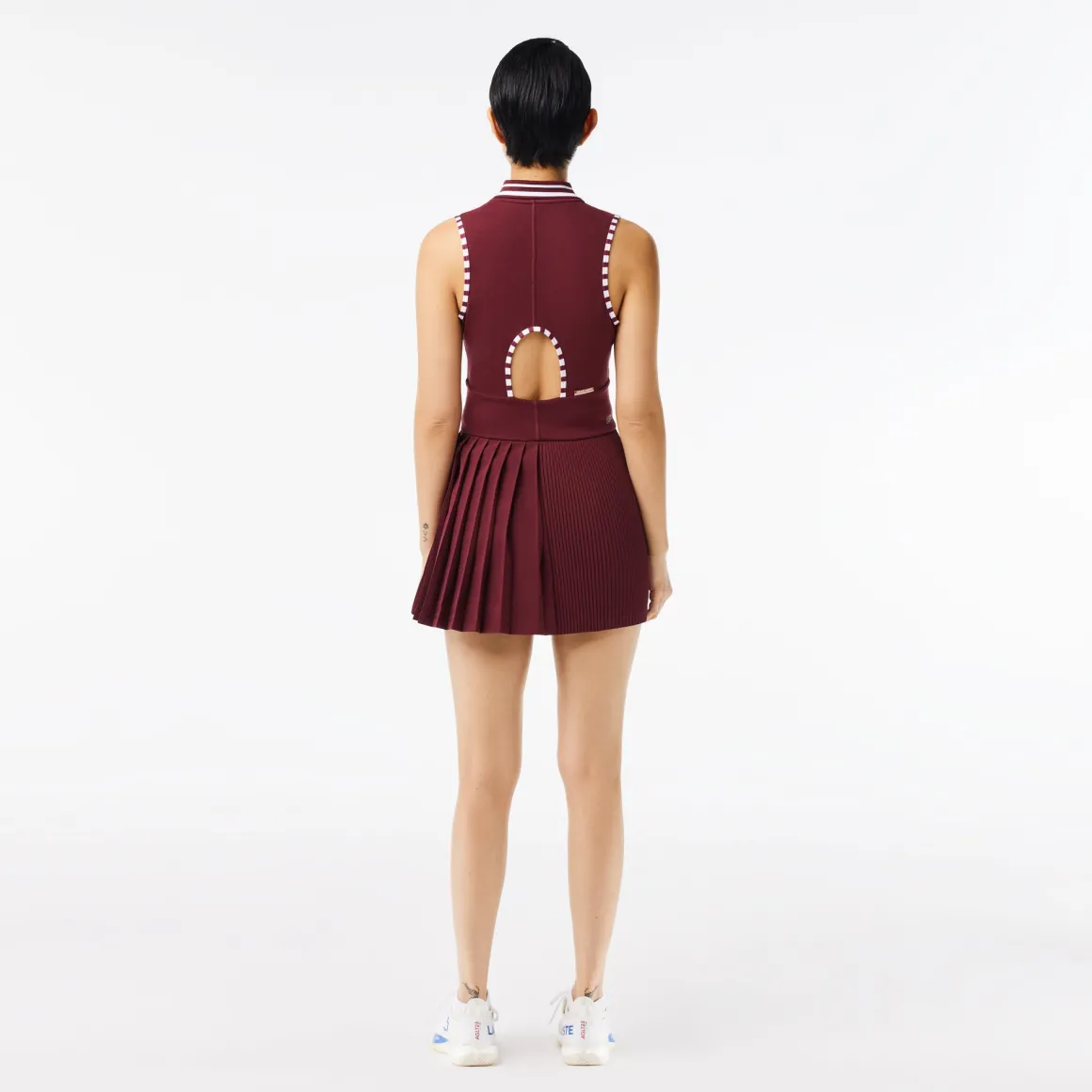 robe_performance_femme_lacoste_x_rolandgarros__bordeaux_et_blanc_6.webp Roland-Garros Tenue De Tennis Femmes | Tenues De Tennis Femmes-Robe Performance femme Lacoste x - Bordeaux et Blanc
