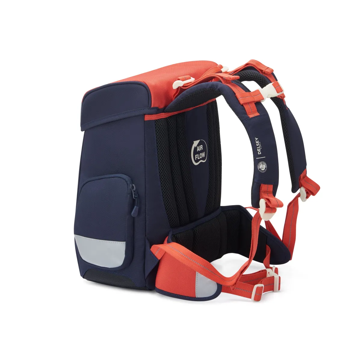 sac__dos_scolaire_delsey_x_rolandgarros__marine_et_terrebattue_5.webp Roland-Garros Bagageries | Accessoires-Sac à dos scolaire Delsey x - Marine et terre-battue