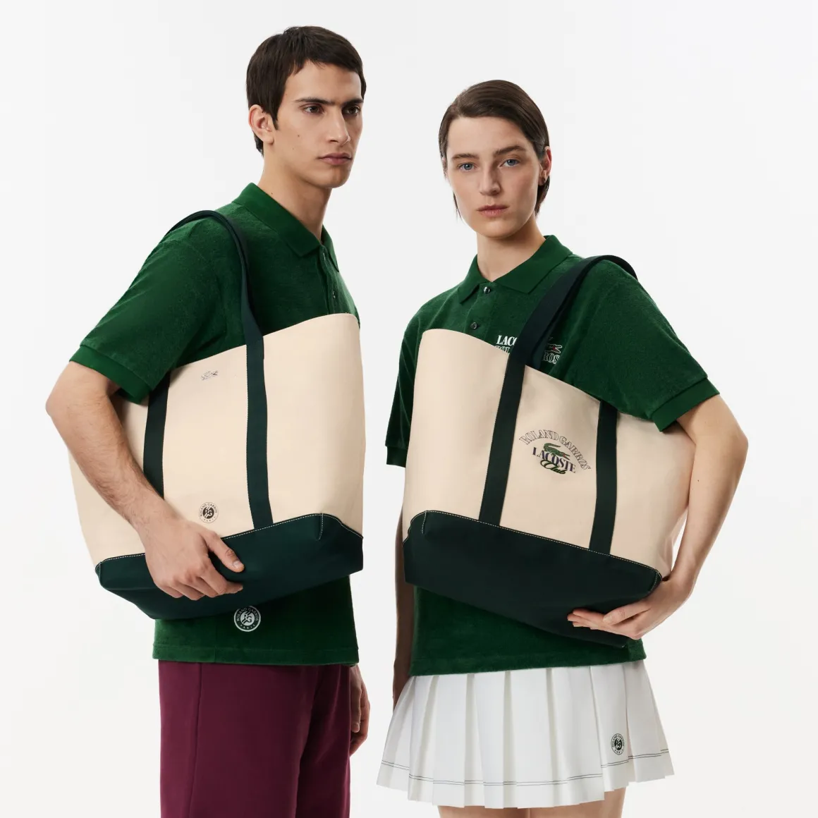 Roland-Garros Totebags & Sacs À Main | Sacs-Sac Cabas Lifestyle femme Lacoste x - Beige