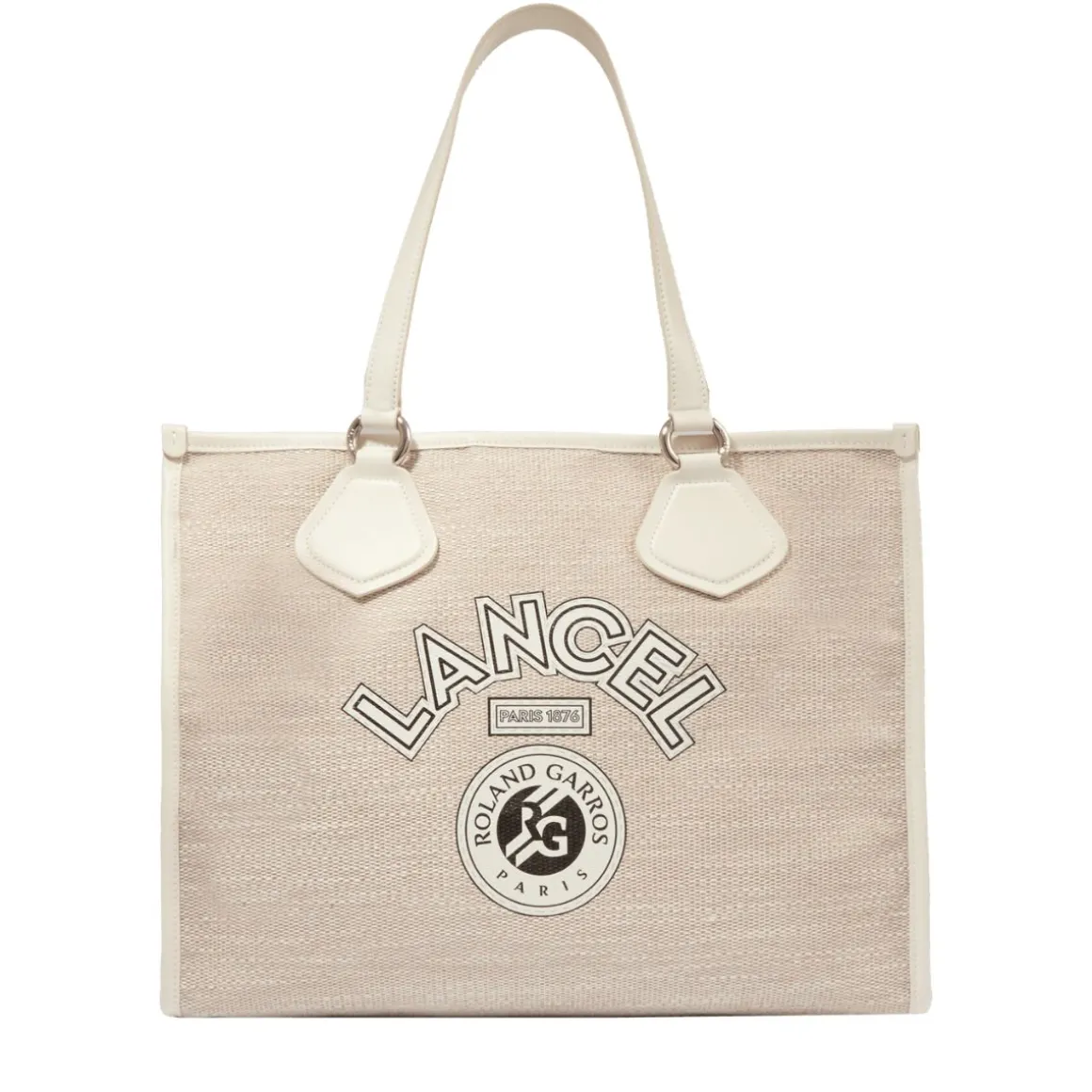 Roland-Garros Totebags & Sacs À Main | Sacs-Sac Cabas Toile Lancel Paris x - Blanc
