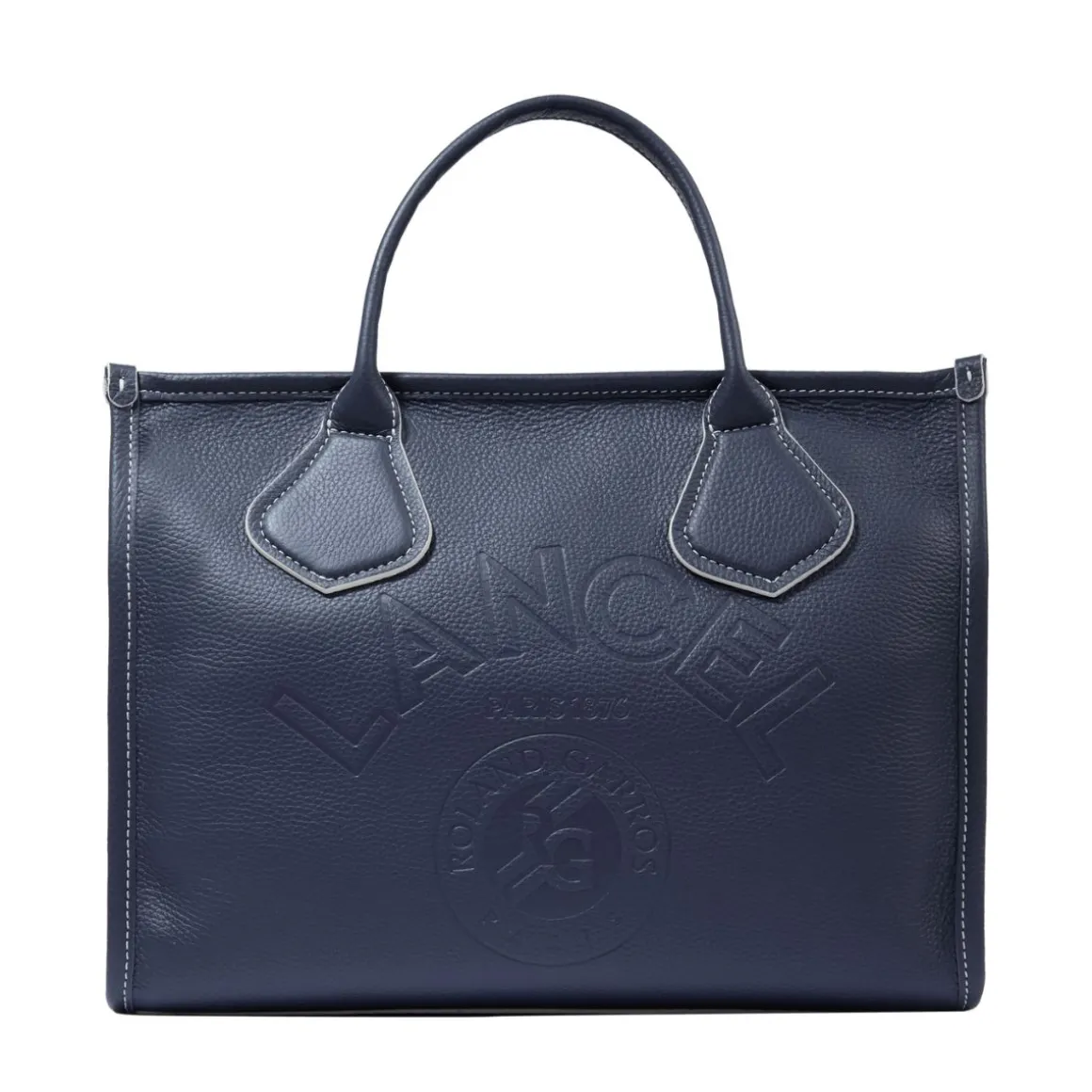 Roland-Garros Totebags & Sacs À Main | Sacs-Sac Cabas Zippé Cuir Lancel Paris x - Marine