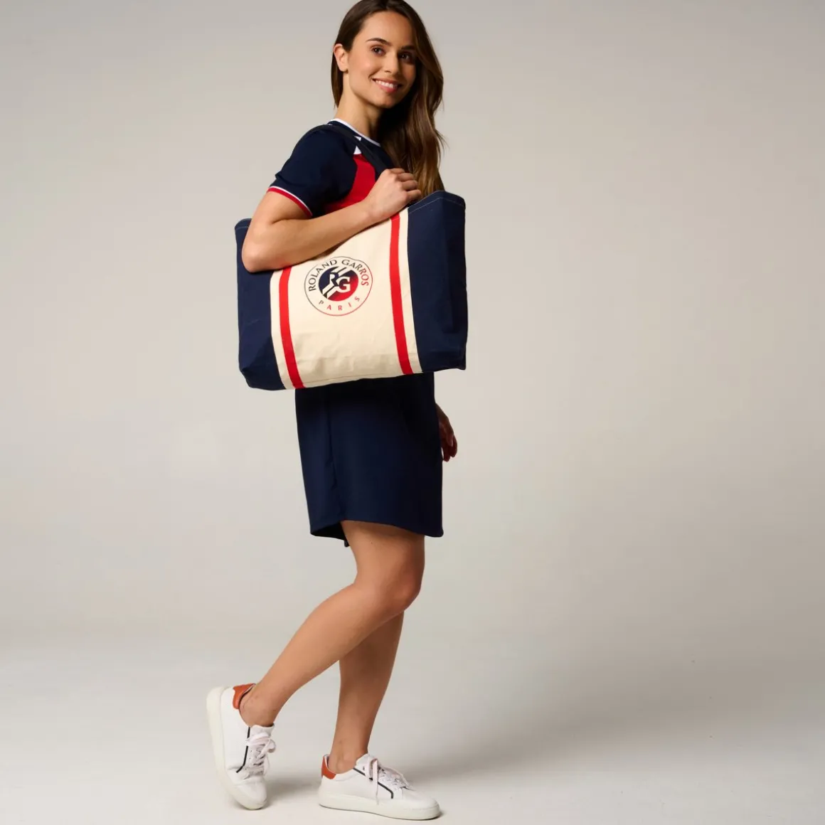 Roland-Garros Totebags & Sacs À Main | Sacs-Sac Shopping Tricolore - Multicolore