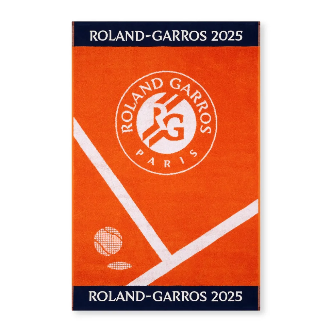 Roland-Garros Linge De Bain | Linge De Maison-Serviette officielle joueur•se 2025 - Terre battue