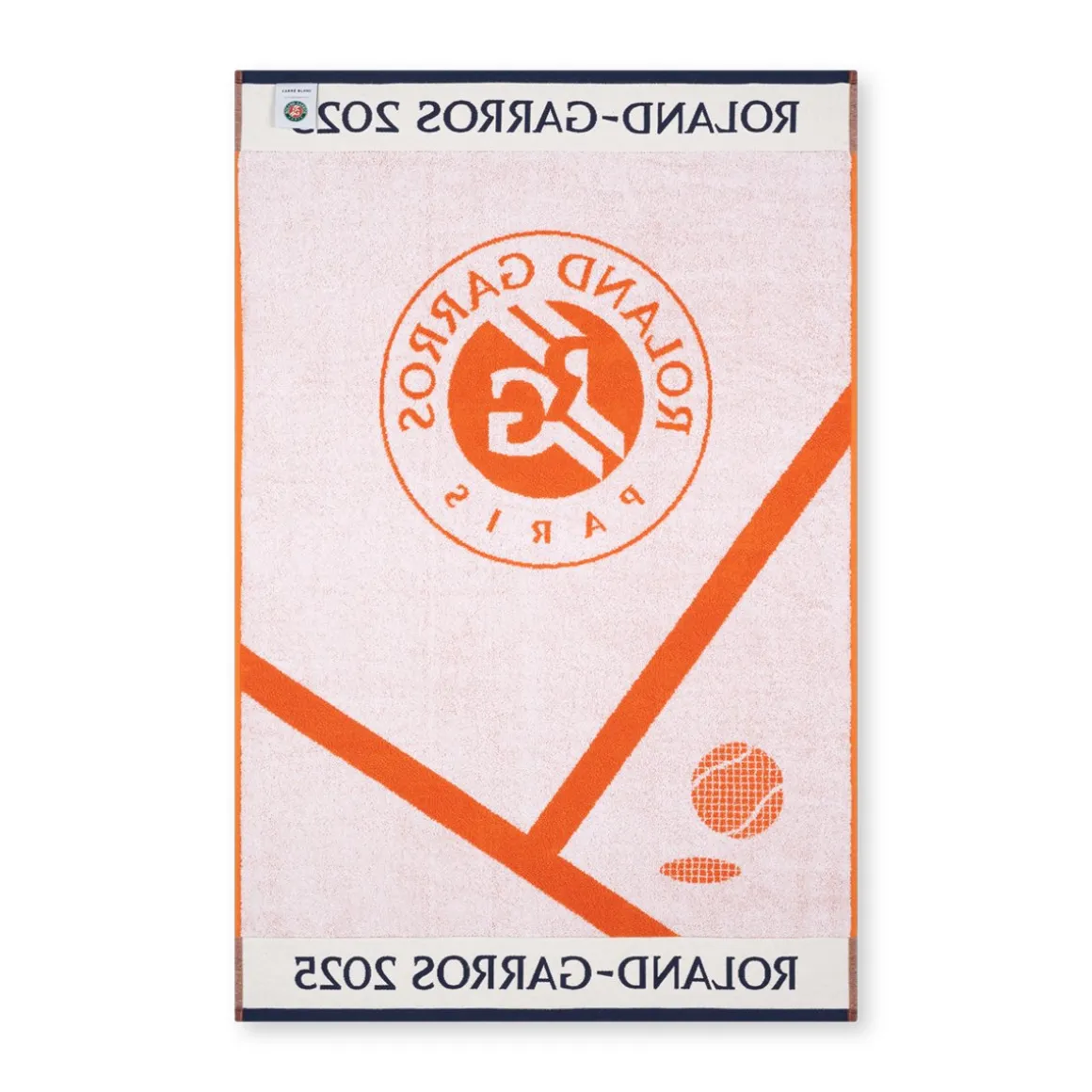 serviette_officielle_joueurse_rolandgarros___terre_battue_2.webp Roland-Garros Linge De Bain | Linge De Maison-Serviette officielle joueur•se 2025 - Terre battue