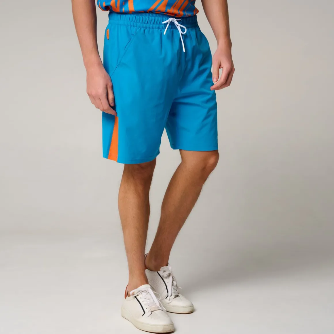 Roland-Garros Pantalons & Shorts-Short Pop Energy homme - Bleu et Terre Battue