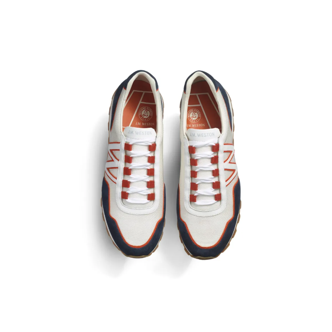 sneaker_omw_unisexe_jm_weston_x_rolandgarros__marine_5.webp Roland-Garros Chaussures & Chaussettes | Chaussures & Chaussettes-Sneaker OMW Unisexe J.M Weston x - Marine