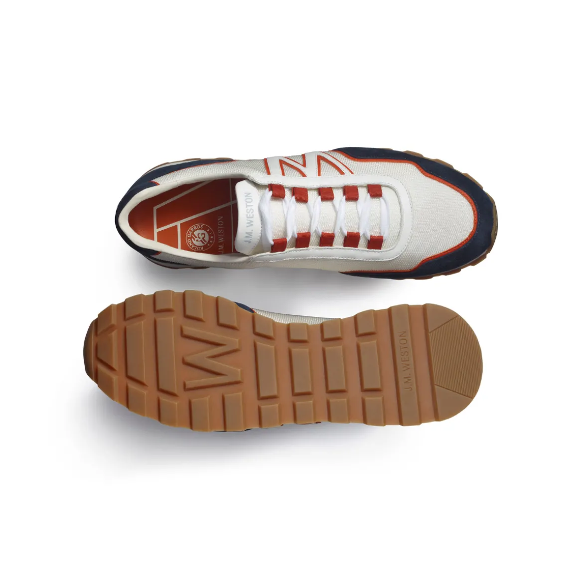 sneaker_omw_unisexe_jm_weston_x_rolandgarros__marine_6.webp Roland-Garros Chaussures & Chaussettes | Chaussures & Chaussettes-Sneaker OMW Unisexe J.M Weston x - Marine