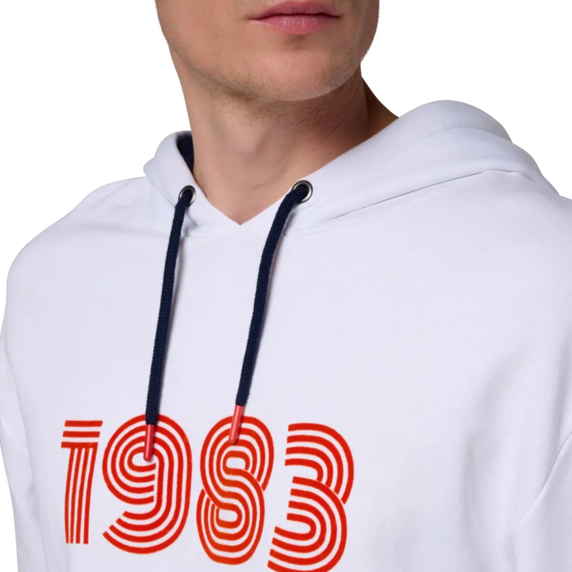 sweat__capuche__homme__blanc_2.webp Roland-Garros Pulls & Sweats-Sweat à Capuche 1983 Homme - Blanc
