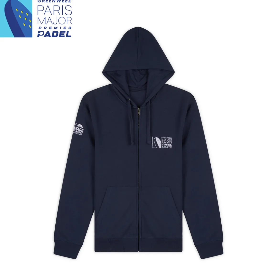 Roland-Garros Pulls & Sweats | Pulls & Sweats-Sweat à capuche Paris Major Premier Padel 2023 - Marine