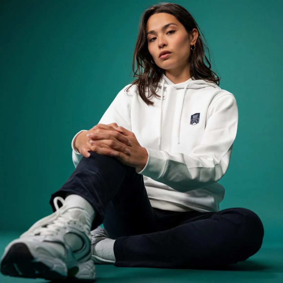 Roland-Garros Pulls & Sweats | Pulls & Sweats-Sweat à capuche unisexe Rolex Paris Masters - Blanc