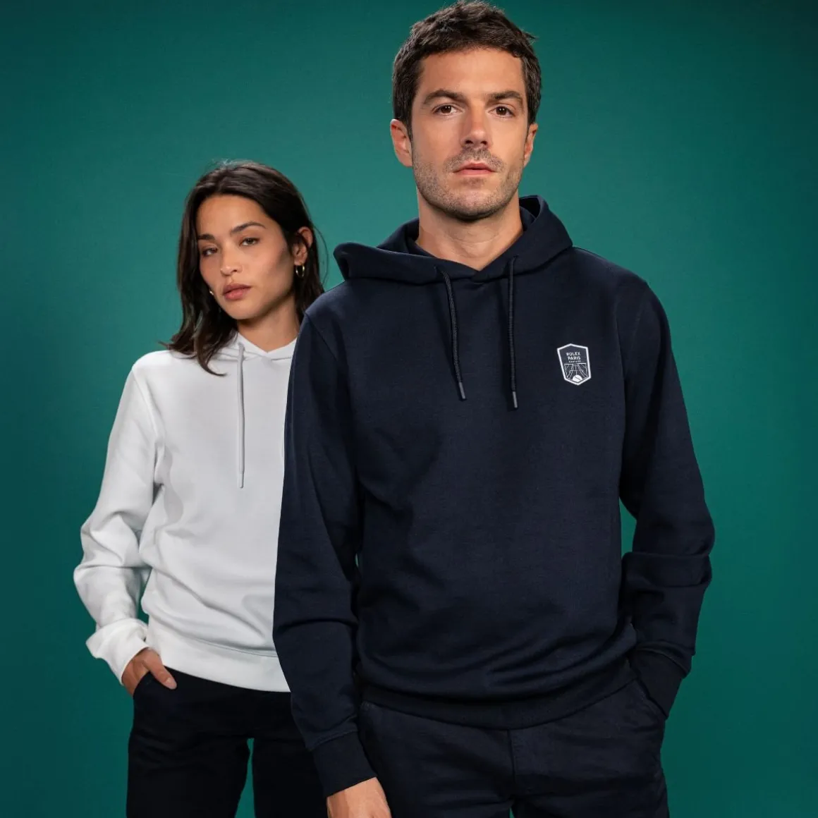 Roland-Garros Pulls & Sweats | Pulls & Sweats-Sweat à capuche unisexe Rolex Paris Masters - Marine