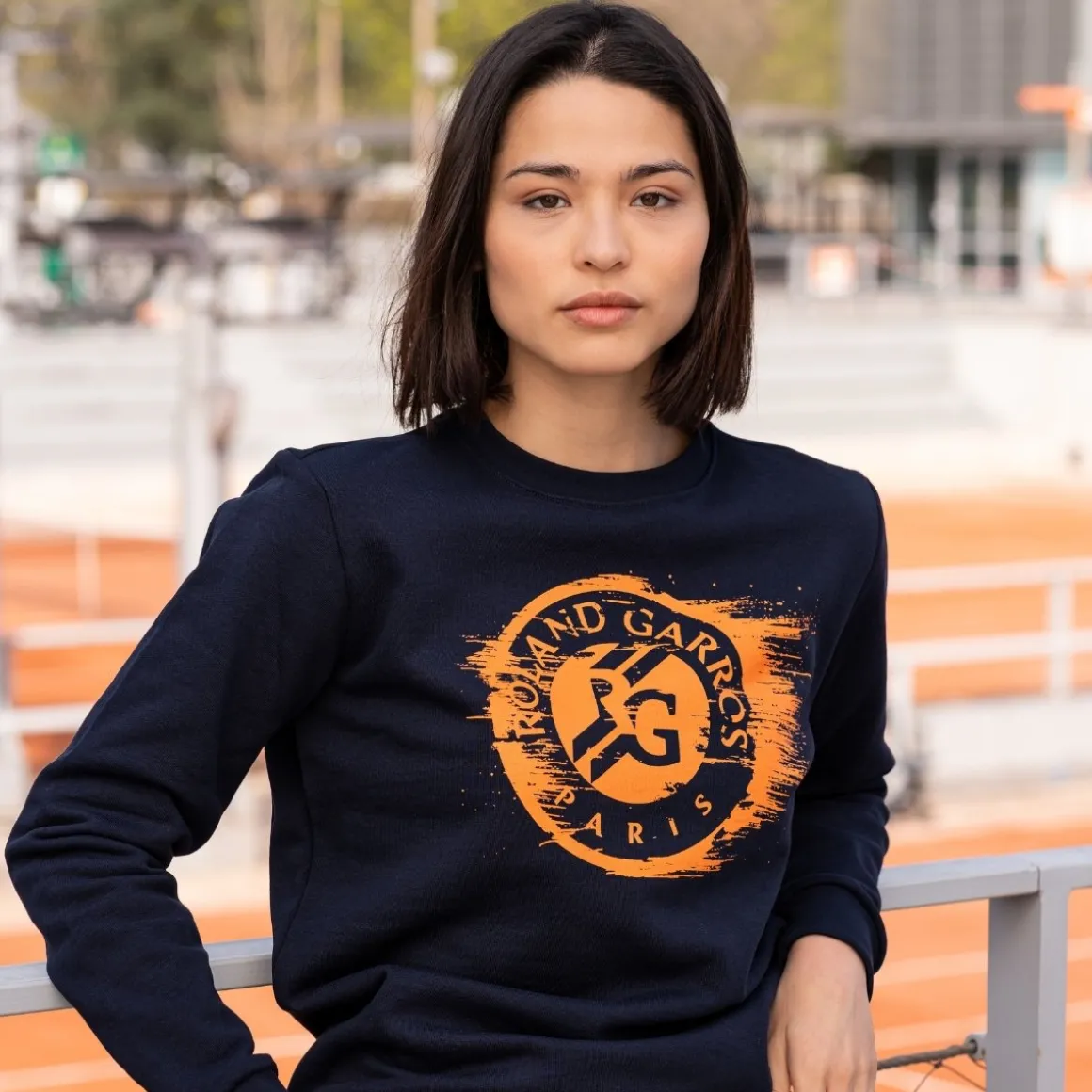 Roland-Garros Pulls & Sweats-Sweat Logo femme - Marine