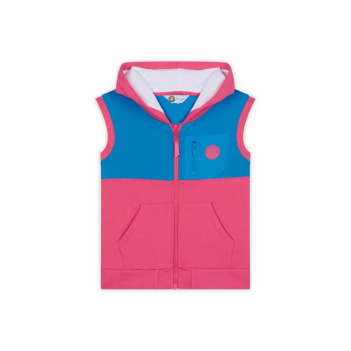 Roland-Garros Hauts-Sweat Pop Energy fille - Rose et Bleu