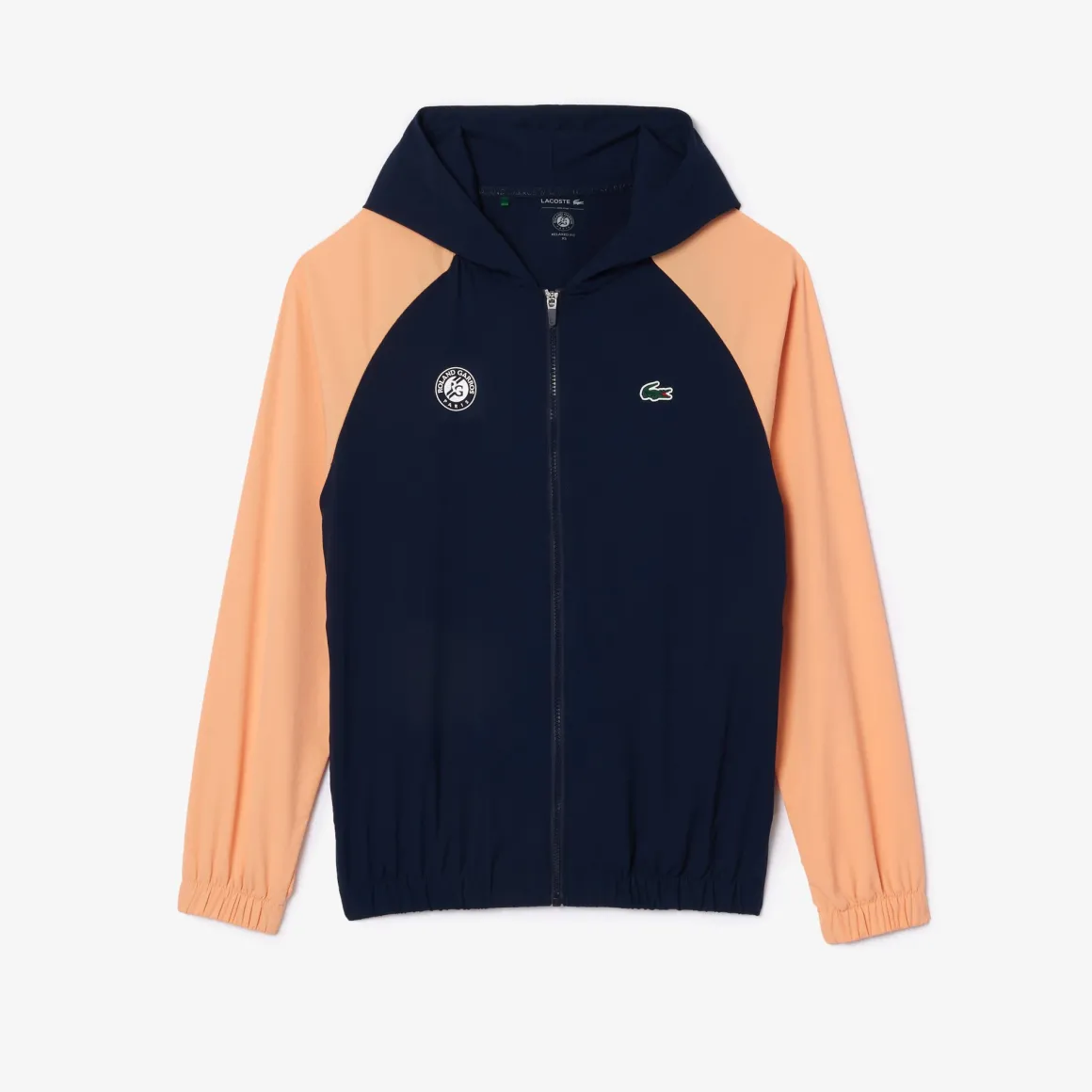 sweat_zipp_ramasseur_unisexe_lacoste_x_rolandgarros__marine_et_terre_battue_4.webp Roland-Garros Tenues De Ramasseurs De Balles | Pulls & Sweats-Sweat zippé Ramasseur unisexe Lacoste x - Marine et Terre Battue