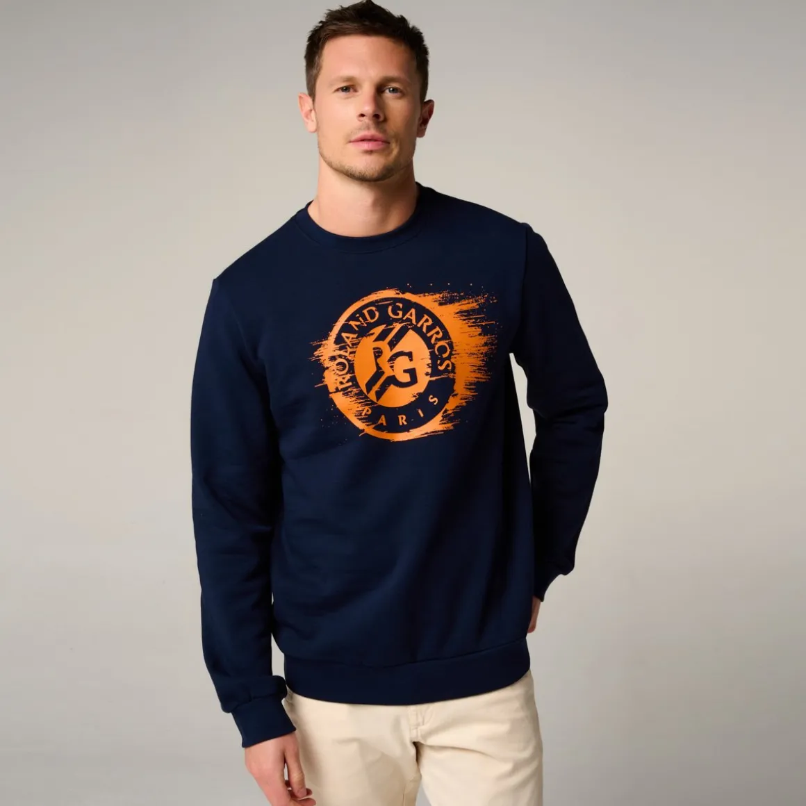 Roland-Garros Pulls & Sweats-Sweatshirt Logo homme - Marine