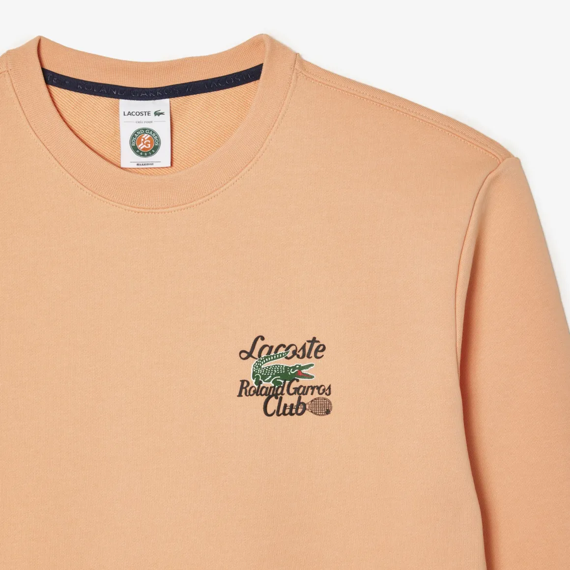 sweatshirt_unisexe_lacoste_pour_roland_garros__terre_battue_1.webp Roland-Garros Pulls & Sweats | Pulls & Sweats-Sweatshirt unisexe Lacoste pour Roland Garros - Terre Battue