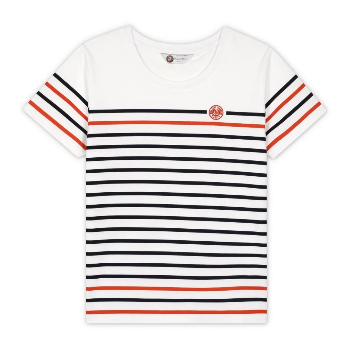 Roland-Garros T Shirts & Débardeurs-T shirt femme marinière - blanc