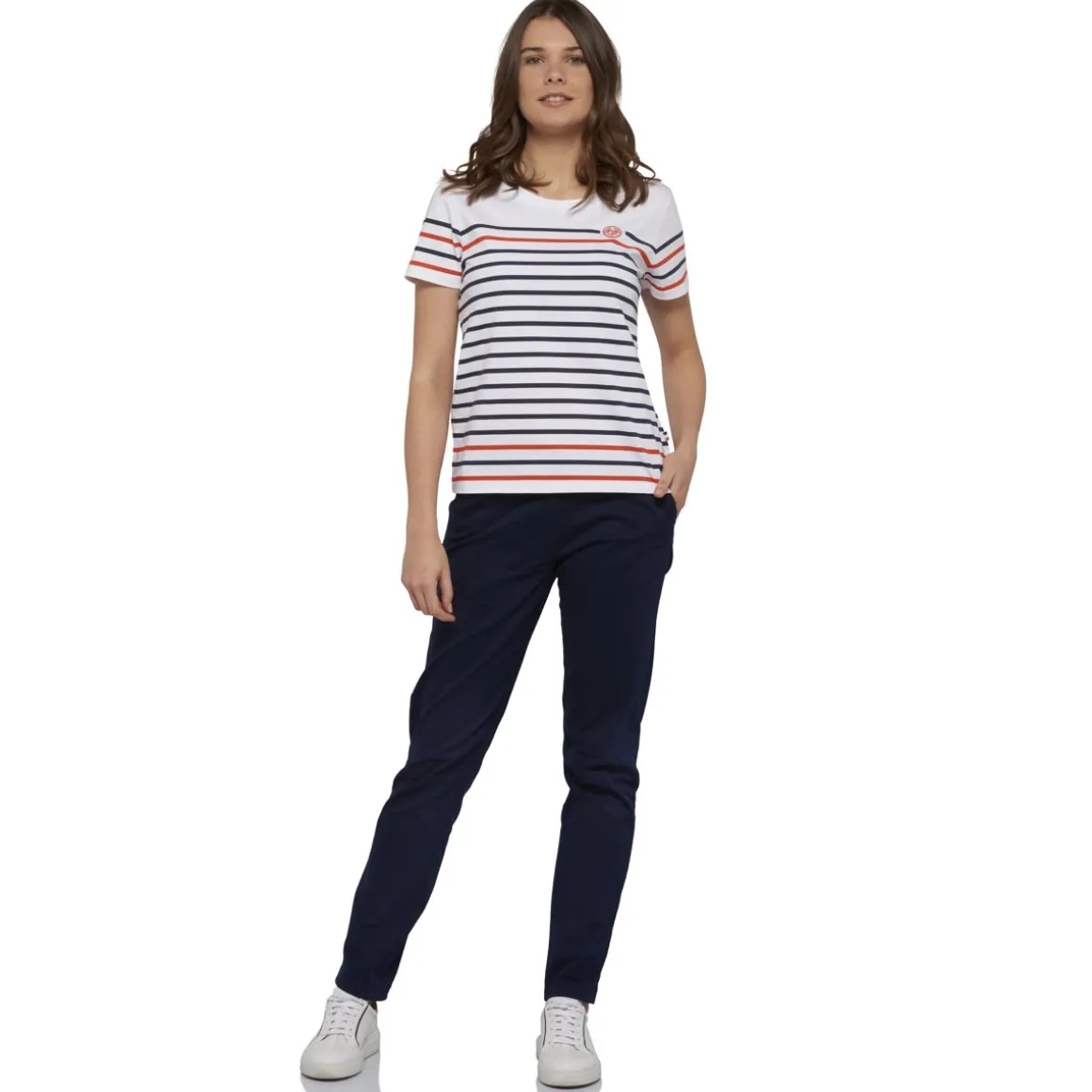 t_shirt_femme_marinire_rolandgarros__blanc_2.webp Roland-Garros T Shirts & Débardeurs-T shirt femme marinière - blanc