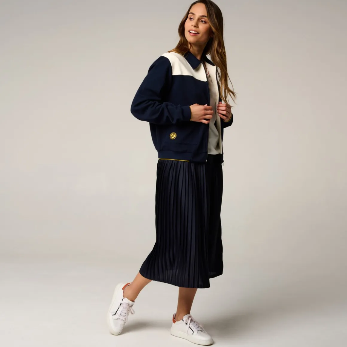 teddy_heritage_femme_rolandgarros__marine_et_cru_2.webp Roland-Garros Vestes-Teddy Heritage femme - Marine et écru