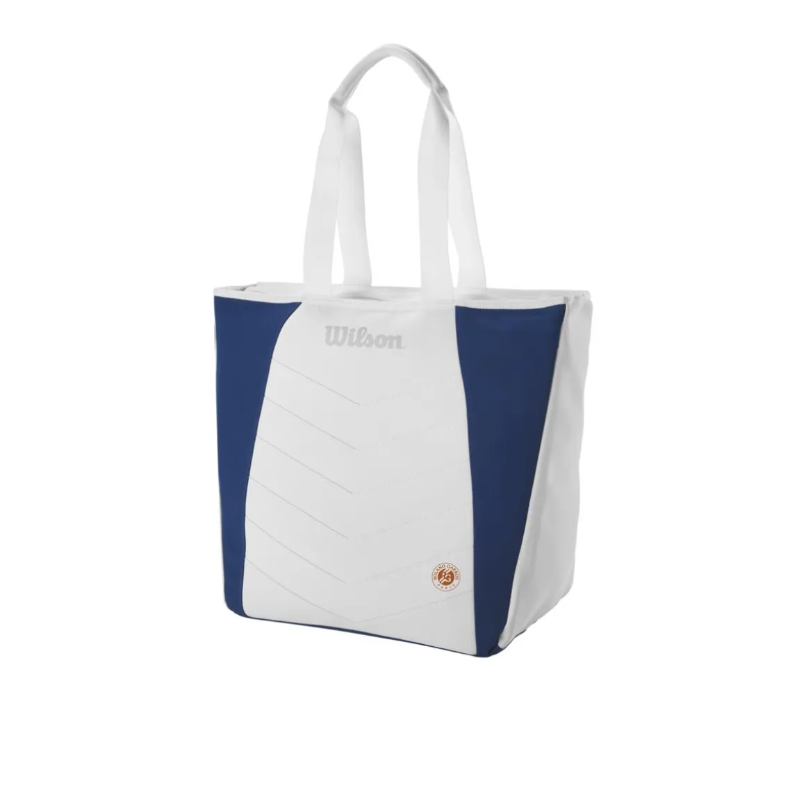 Roland-Garros Sacs De Sport | Sac De Tennis-Totebag raquettes Wilson x - Ecru et Bleu