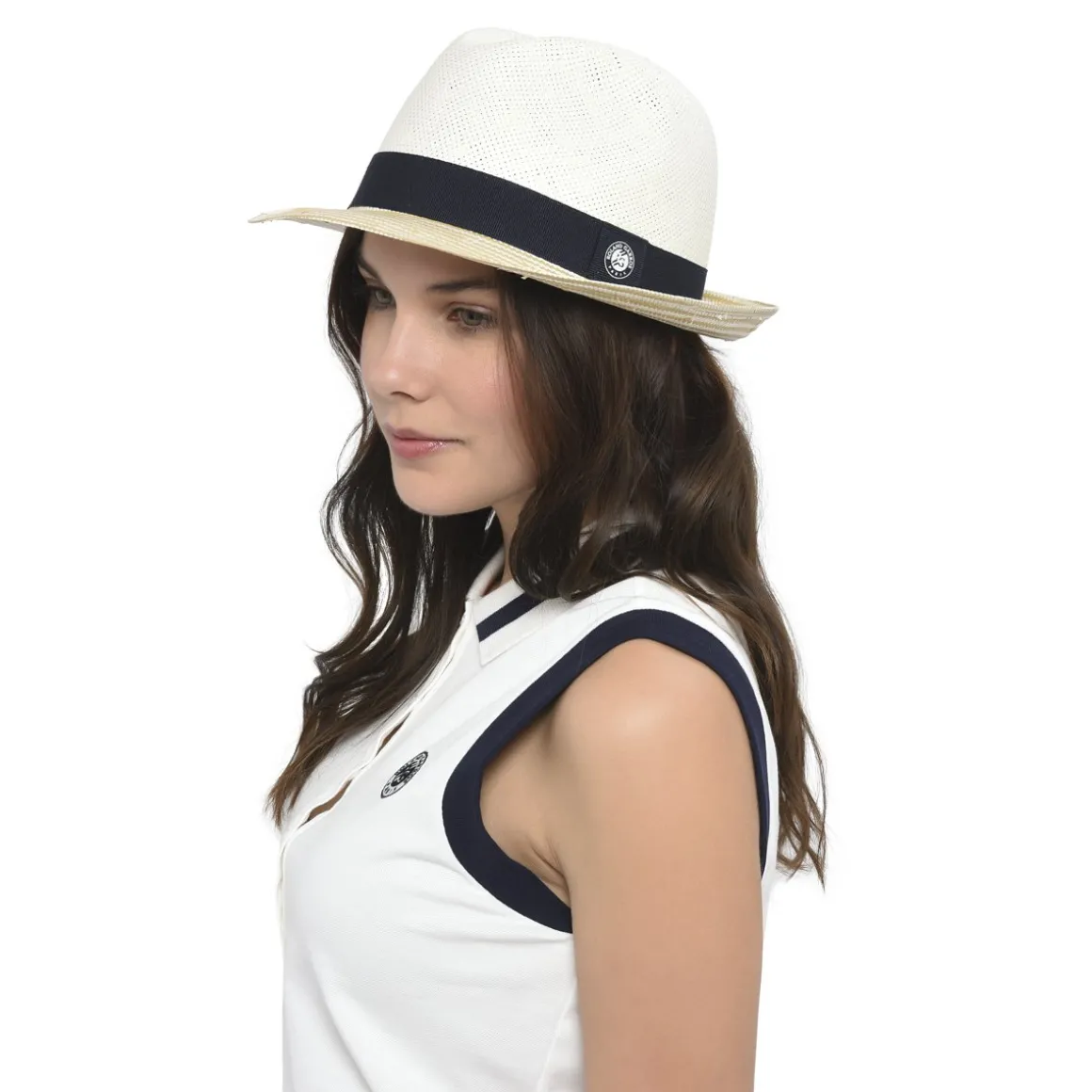 Roland-Garros Casquettes & Chapeaux | Casquettes & Chapeaux-Trilby bord bicolore - Marine