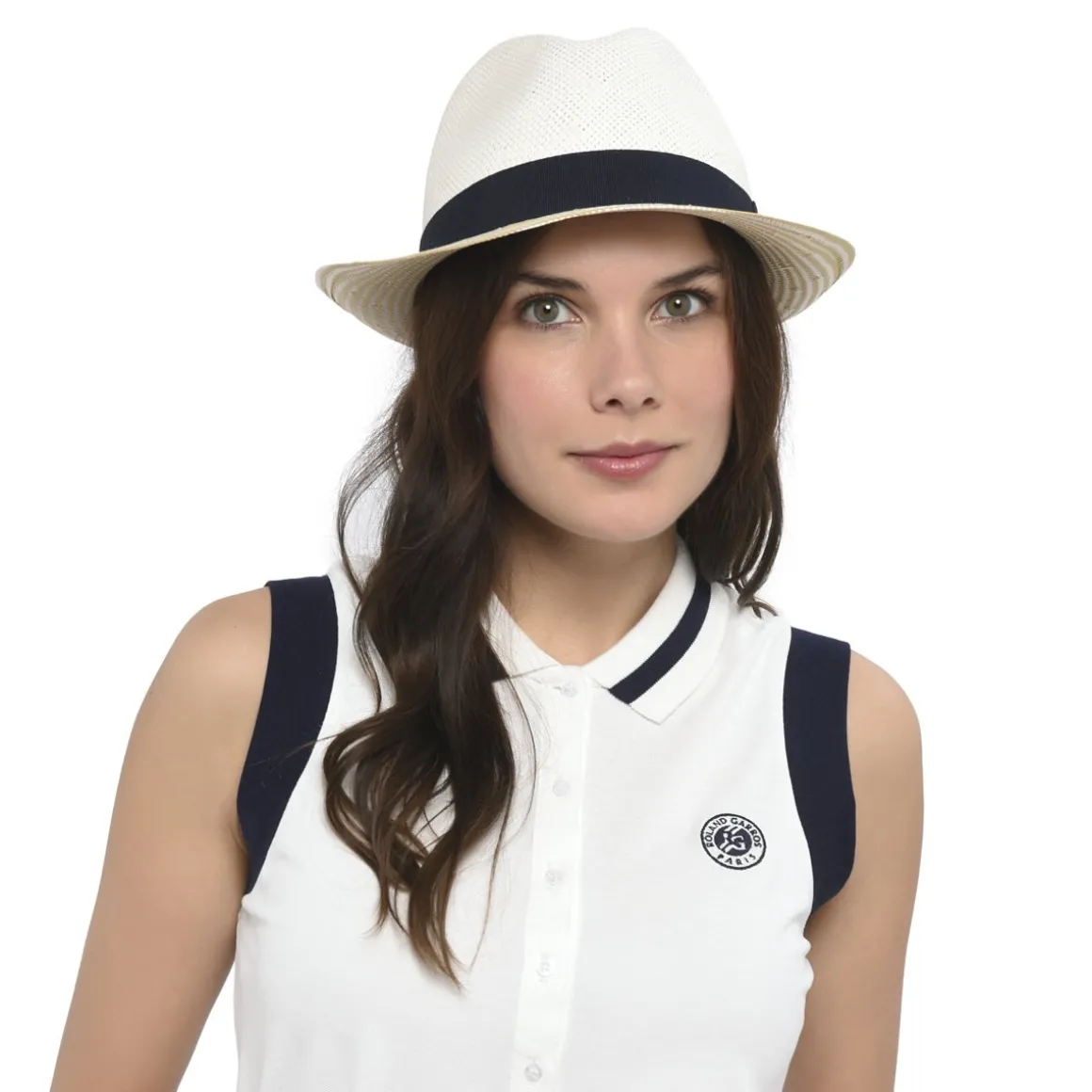 Roland-Garros Casquettes & Chapeaux | Casquettes & Chapeaux-Trilby bord bicolore - Marine