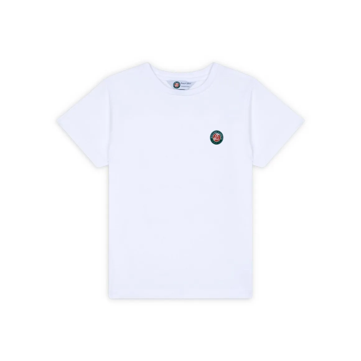Roland-Garros Hauts | Hauts-T-shirt affiche officielle 2023 enfant- Blanc