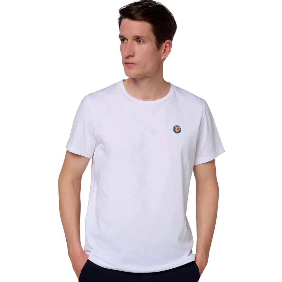 tshirt_affiche_officielle__rolandgarros_homme__blanc_2.webp Roland-Garros T-shirts-T-shirt affiche officielle 2023 homme - Blanc