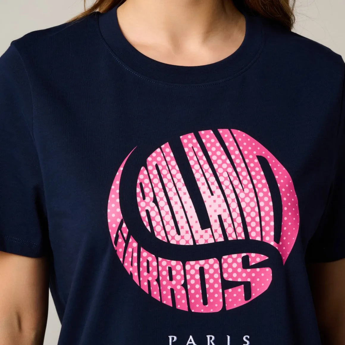 Roland-Garros T Shirts & Débardeurs-T-shirt Balle crop femme - Marine