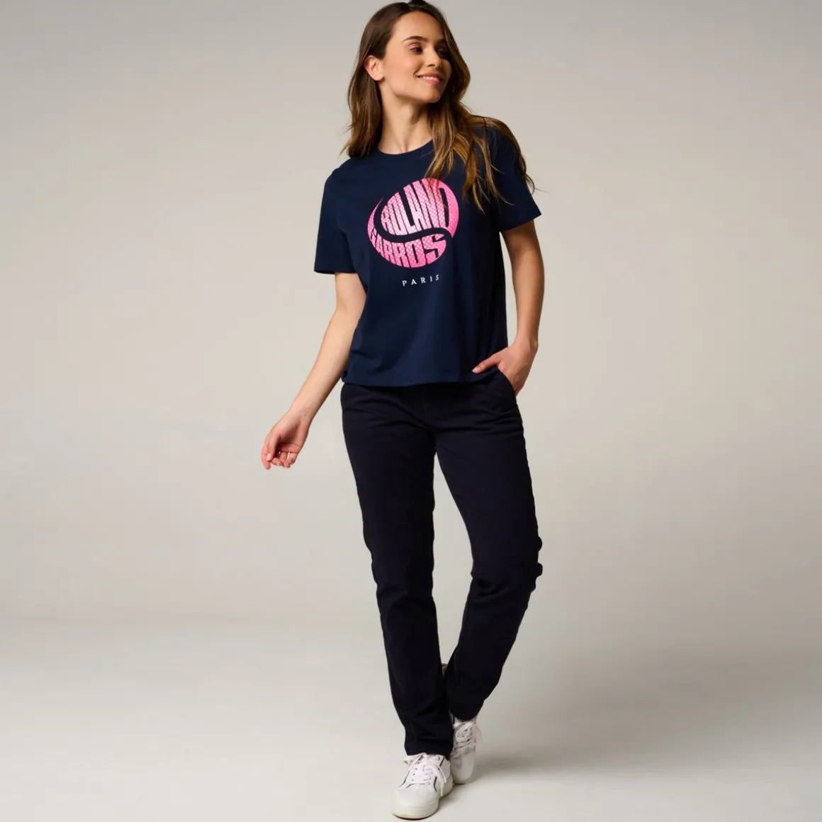 tshirt_balle_crop_femme_rolandgarros__marine_2.webp Roland-Garros T Shirts & Débardeurs-T-shirt Balle crop femme - Marine