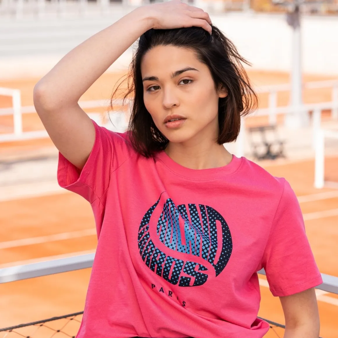 Roland-Garros T Shirts & Débardeurs-T-shirt Balle crop femme - Rose