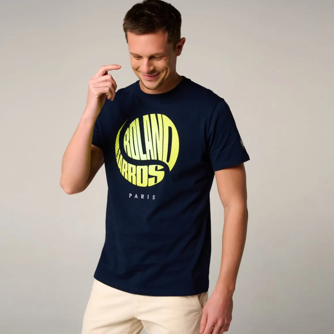 Roland-Garros T-shirts-T-shirt Balle homme - Marine