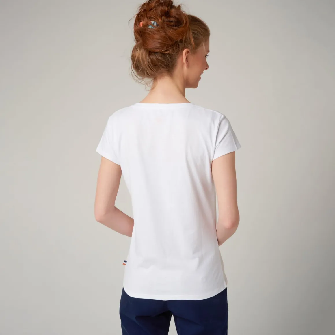 tshirt_col_rond_color_block_rolandgarros_femme__rose_et_blanc_3.webp Roland-Garros T Shirts & Débardeurs-T-shirt col rond Color Block Femme - rose et blanc