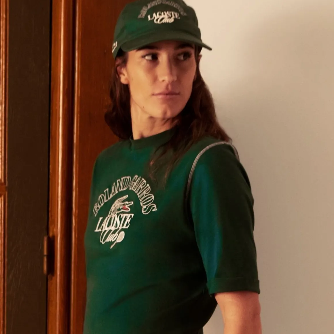 Roland-Garros T Shirts & Débardeurs-T-shirt en coton femme Édition Lacoste x