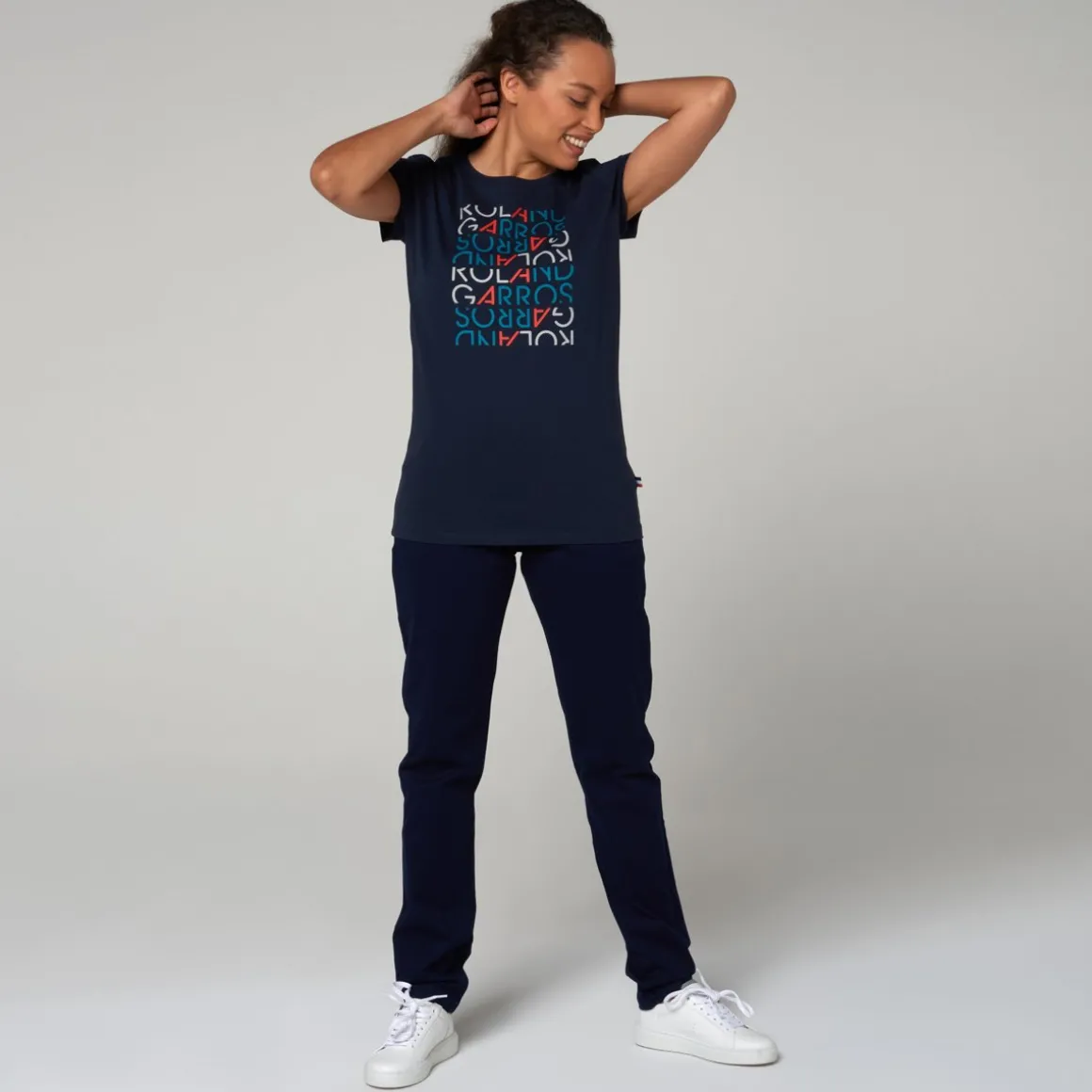 tshirt_femme_rolandgarros__marine_3.webp Roland-Garros T Shirts & Débardeurs-T-shirt femme - Marine