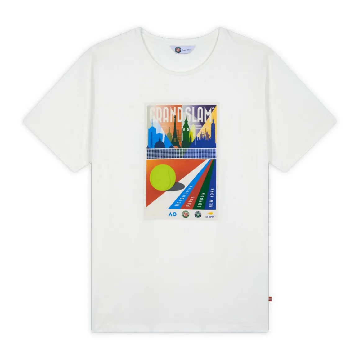 Roland-Garros T-shirts-T-shirt Grand Chelem homme - Blanc