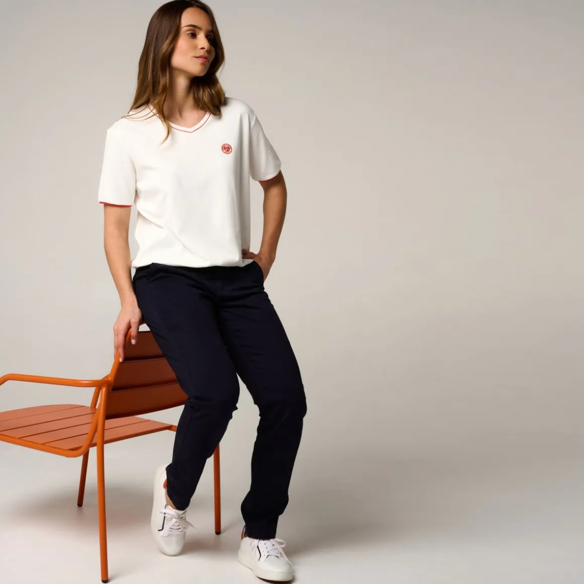 Roland-Garros T Shirts & Débardeurs-T-Shirt Heritage femme - Blanc