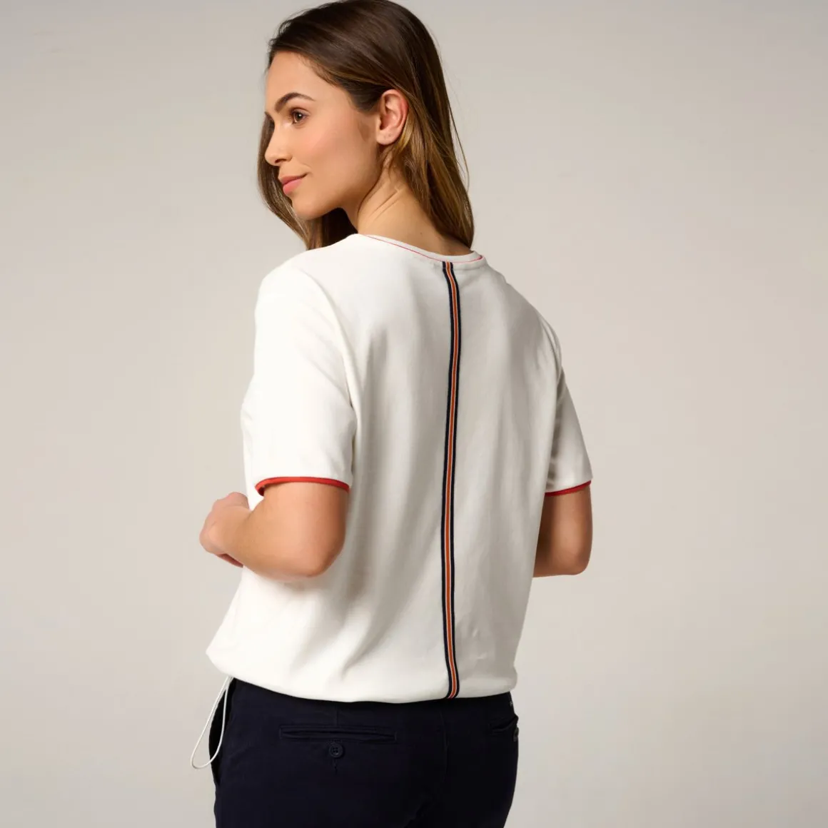 Roland-Garros T Shirts & Débardeurs-T-Shirt Heritage femme - Blanc