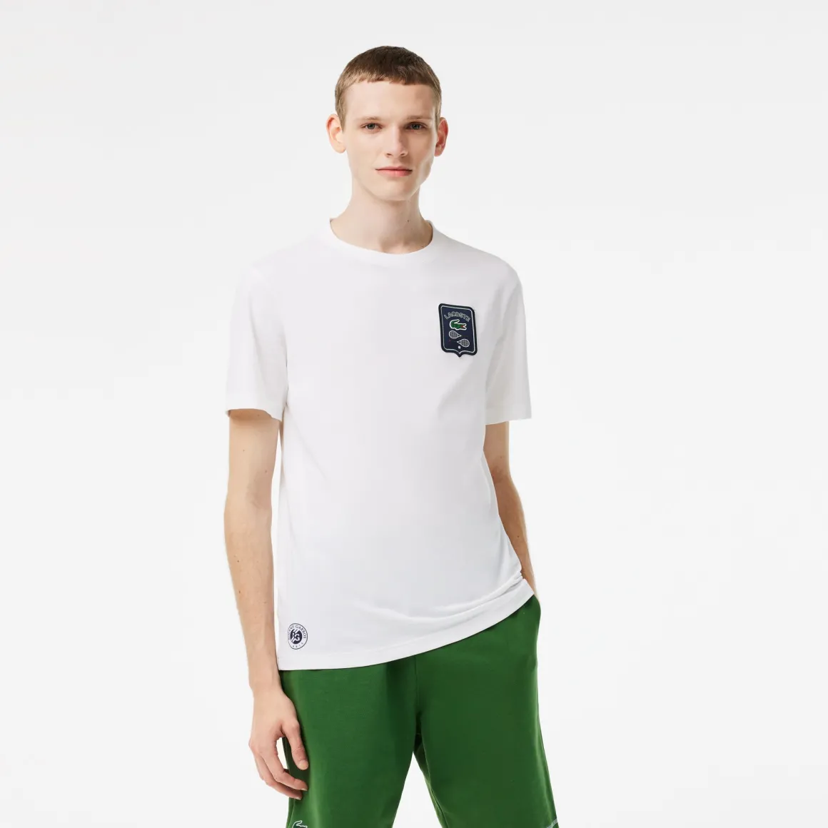 Roland-Garros T-shirts-T-shirt Homme Lacoste pour - Blanc