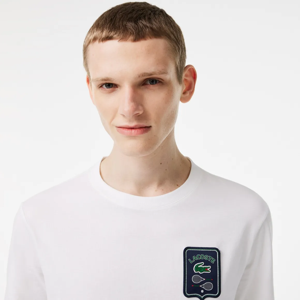 Roland-Garros T-shirts-T-shirt Homme Lacoste pour - Blanc