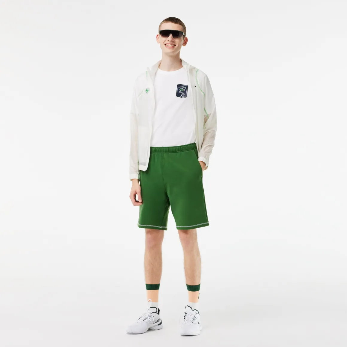 tshirt_homme_lacoste_pour_rolandgarros__blanc_3.webp Roland-Garros T-shirts-T-shirt Homme Lacoste pour - Blanc